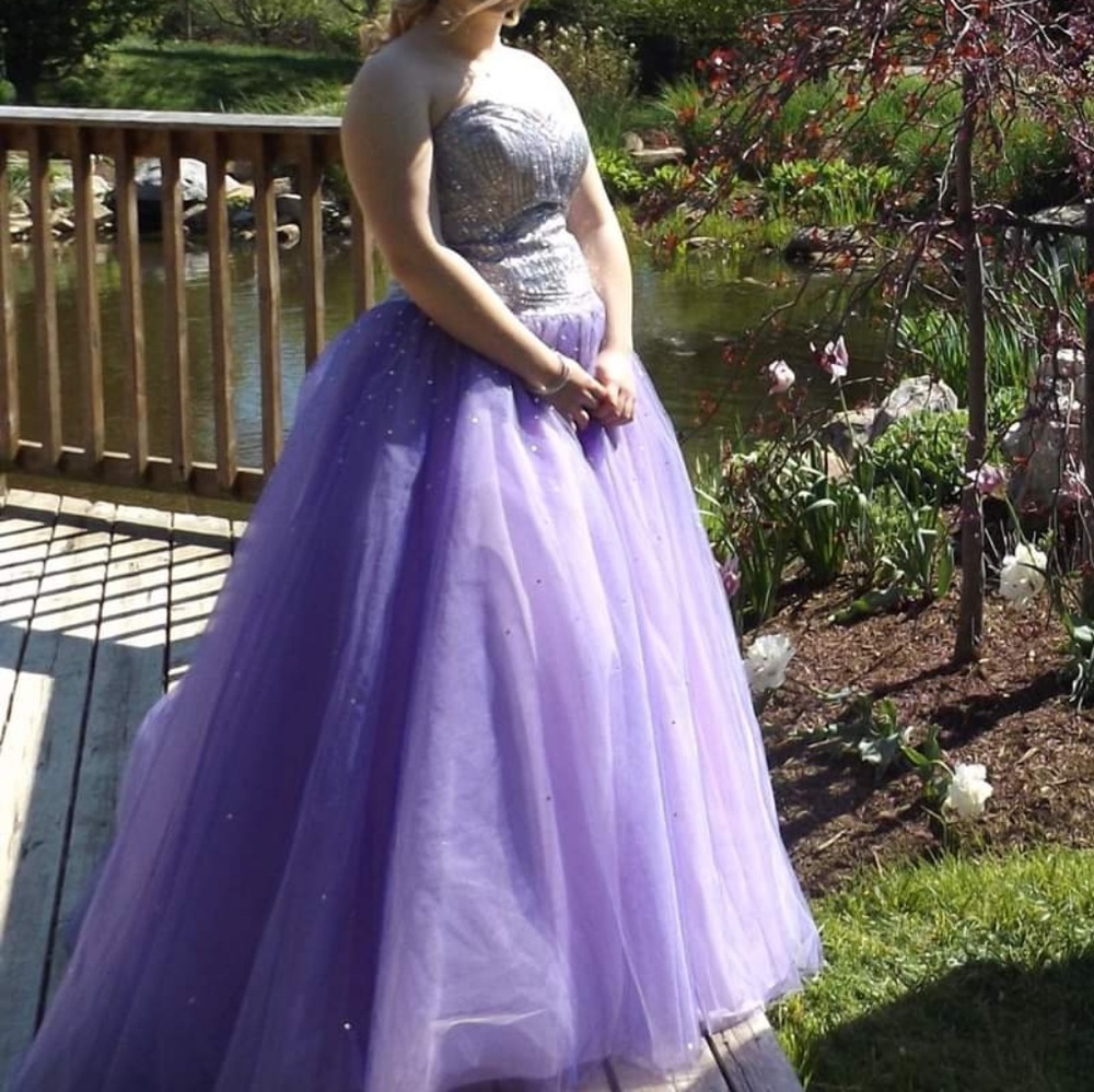 Purple prom dress